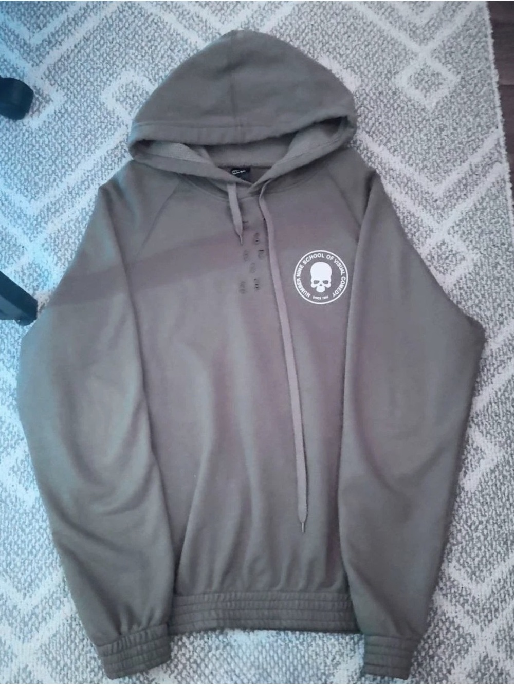 Number Nine skull hoodie